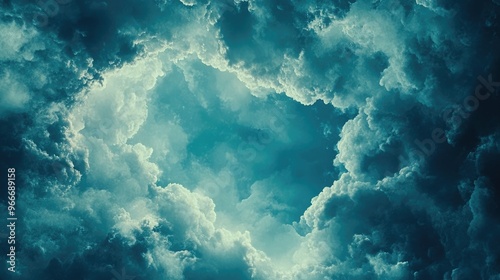 Ethereal clouds in abstract serenity
