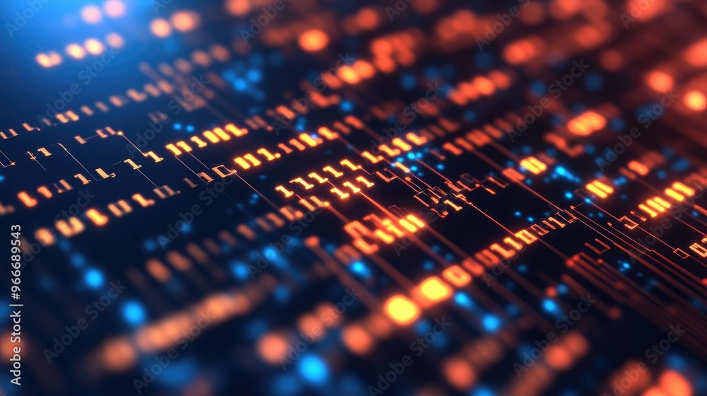 Binary code abstract pattern Binary code abstract pattern