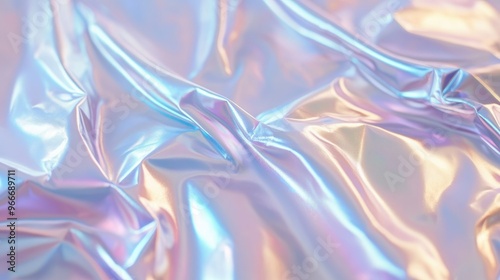 Glossy metallic surface reflecting light