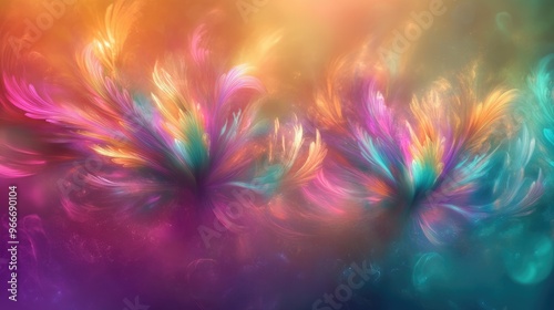 Energetic abstract patterns in vivid display