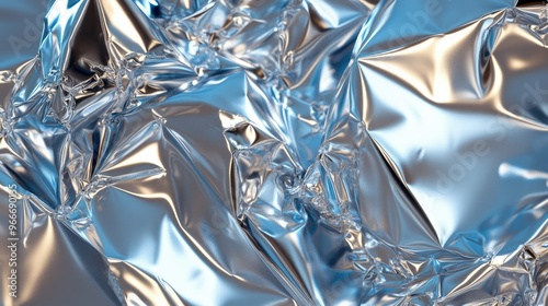 Glossy metallic surface reflecting light