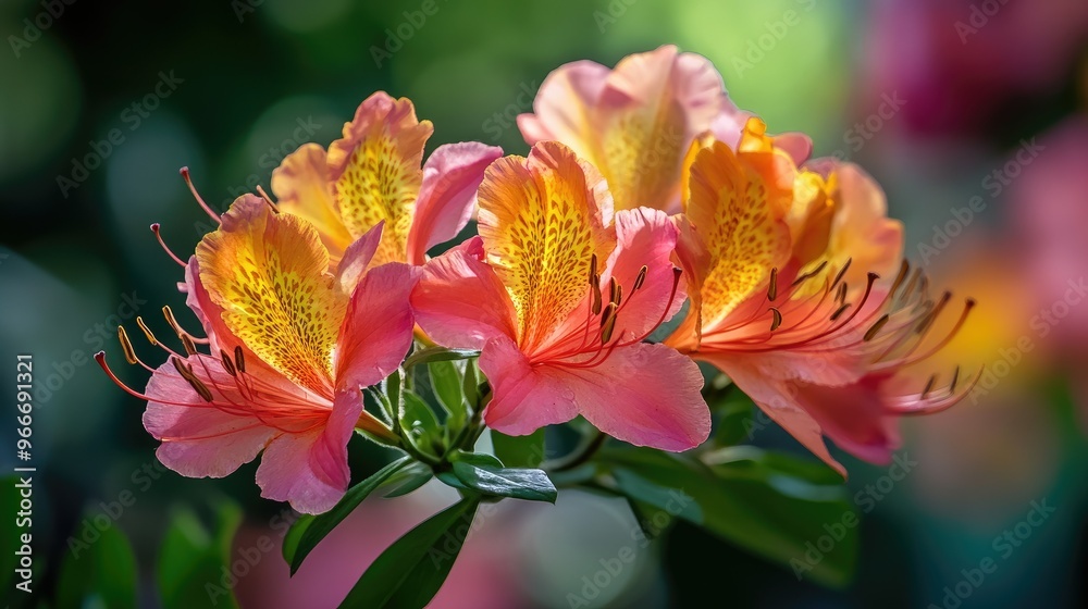 Elegant flowers blooming in vibrant hues Elegant flowers blooming in vibrant hues