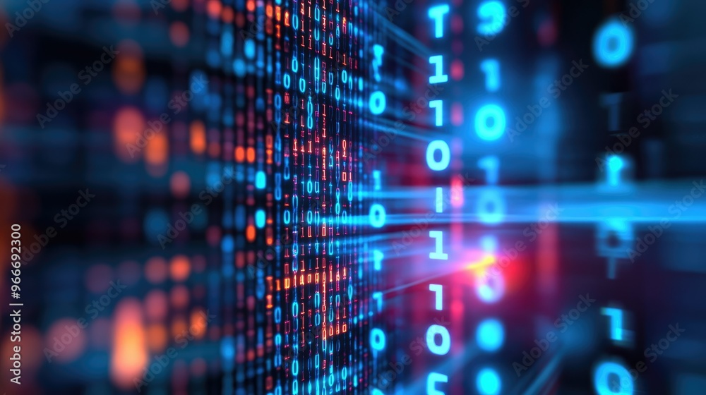 Binary code abstract pattern Binary code abstract pattern