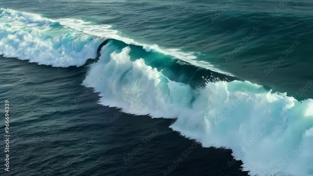 Powerful ocean wave crashing with foam, showcasing the strength and beauty of nature's force
Powerful ocean wave crashing with foam, showcasing the strength and beauty of nature's force