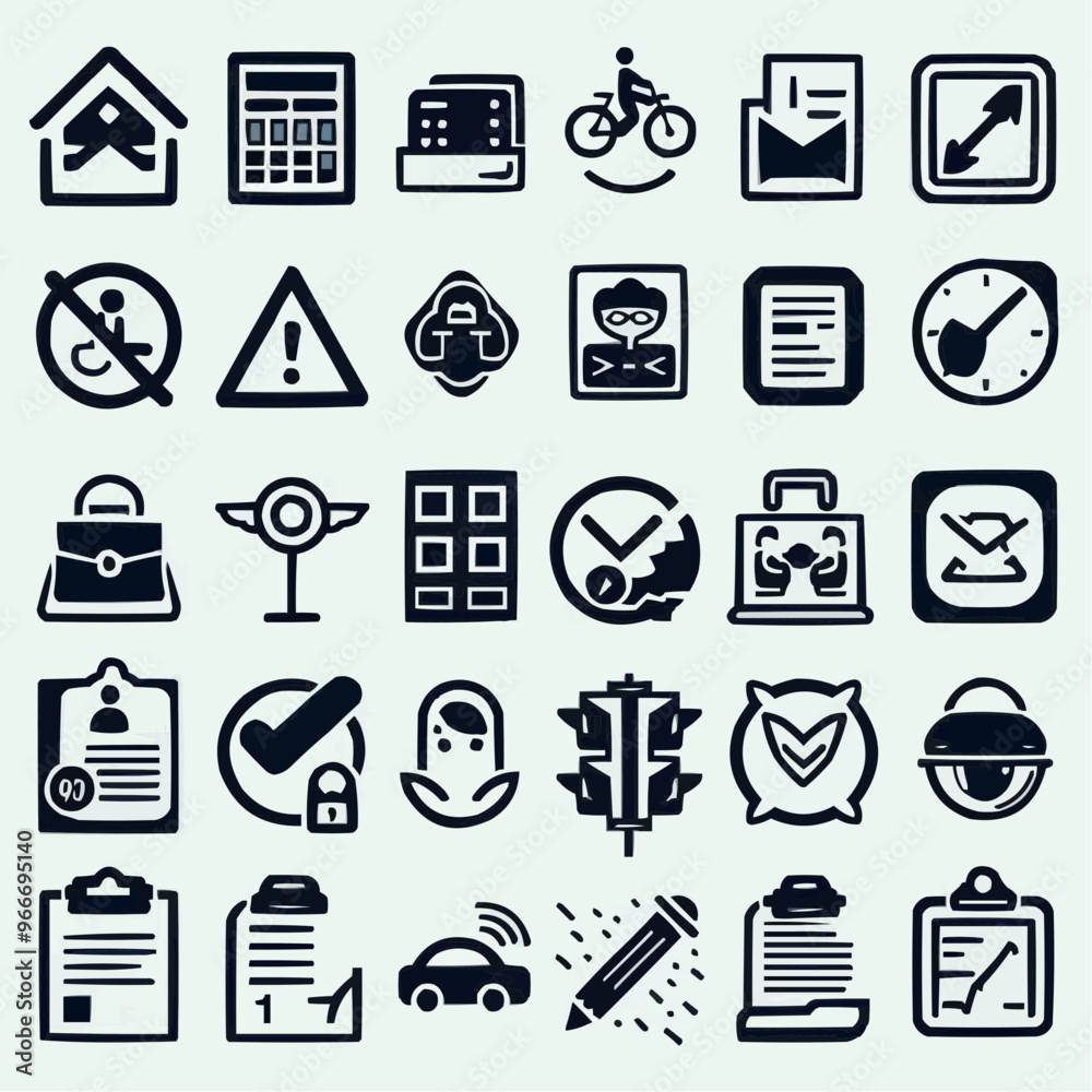 icons set for editing and design 