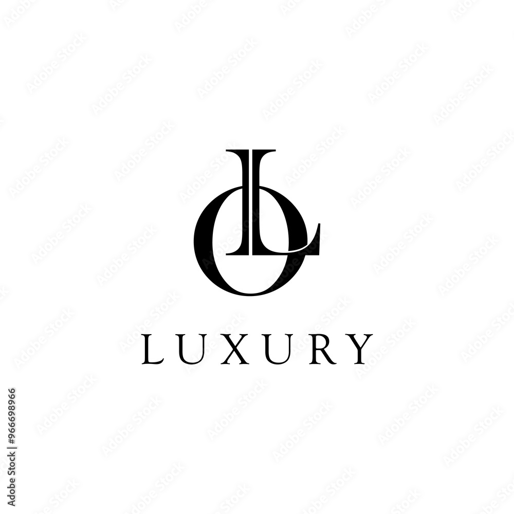 monogram initial OL LO logo design luxury premium design vector monogram initial OL LO logo design luxury premium design vector