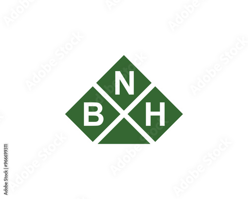 Free Download BNH logo design vector template. BNH - GFXLoad