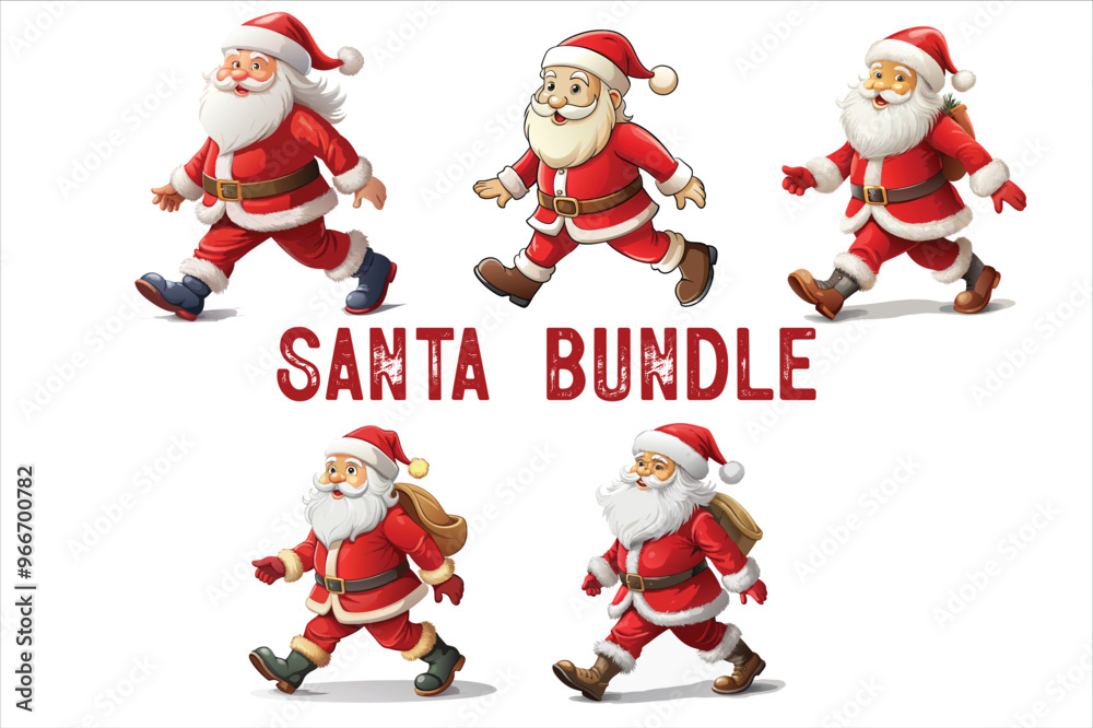 IllustSanta Claus Clip Art Vectors & Illustrations set. Santa clip art. Santa vector bundle. IllustSanta Claus Clip Art Vectors & Illustrations set. Santa clip art. Santa vector bundle.