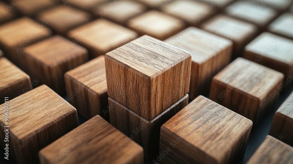 Wooden Blocks Abstract Pattern Wooden Blocks Abstract Pattern