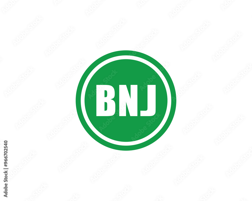 BNJ Logo design vector template. BNJ BNJ Logo design vector template. BNJ