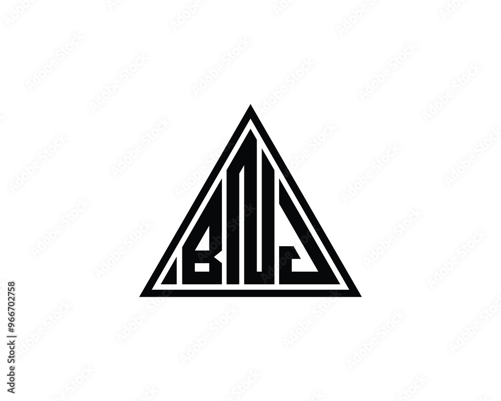 BNJ Logo design vector template. BNJ BNJ Logo design vector template. BNJ