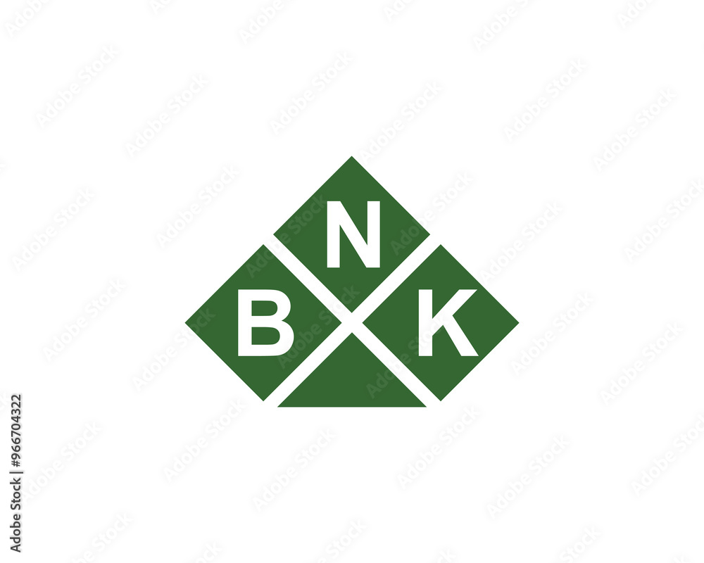 BNK logo design vector template. BNK BNK logo design vector template. BNK