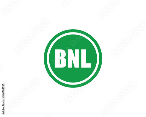 BNL Logo design vector template. BNL