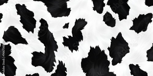 Wallpaper Mural Black and White Cow Print Pattern Torontodigital.ca