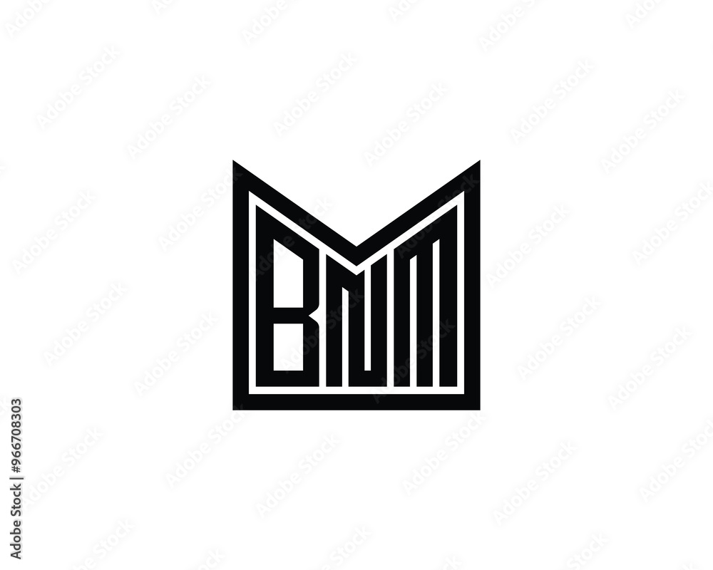 BNM logo design vector template. BNM BNM logo design vector template. BNM