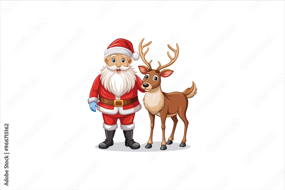 Santa with raindeer Clip Art Vectors & Illustrations .Santa and deer clip art. Santa vector. Santa with raindeer Clip Art Vectors & Illustrations .Santa and deer clip art. Santa vector.