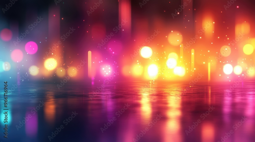 Colorful lights in a dreamy haze Colorful lights in a dreamy haze