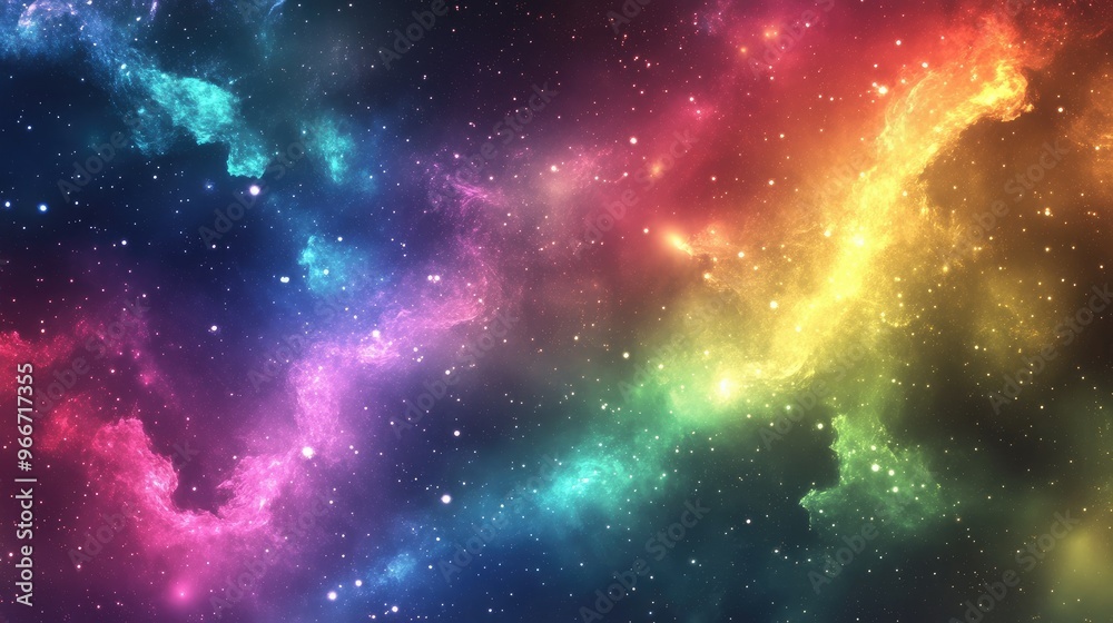 Fototapeta premium Gleaming cosmic aura backgrounds