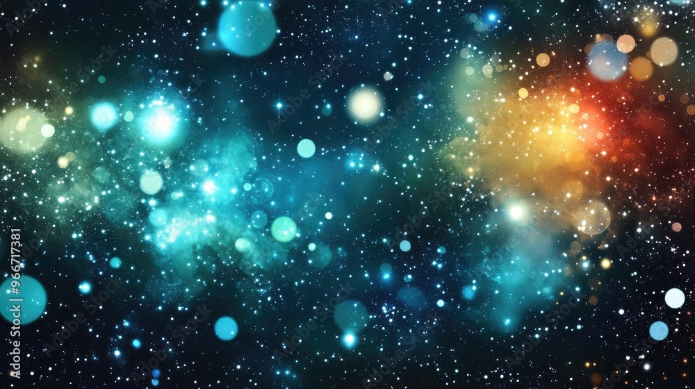 Obraz premium Gleaming cosmic aura backgrounds