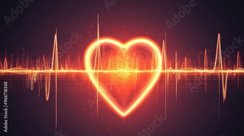 Heart Beats with medical backgrounds