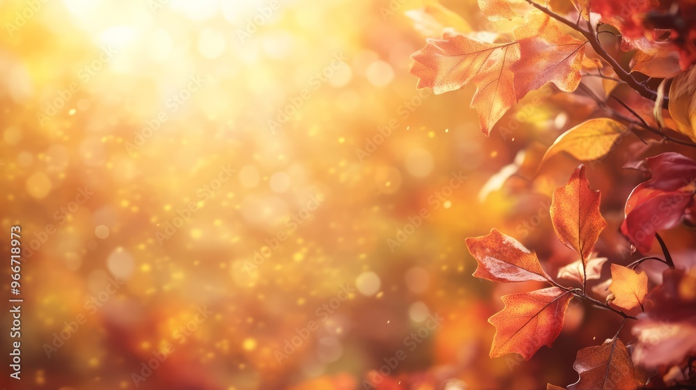 Golden Autumn Leaves With Bokeh Background - Perfect For Fall Designs, Websites, Social Media, And More! Golden Autumn Leaves With Bokeh Background - Perfect For Fall Designs, Websites, Social Media, And More!