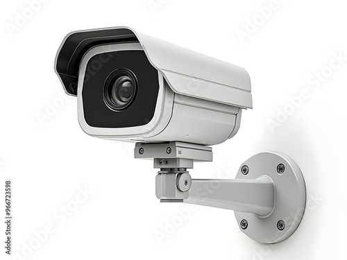 image of Security Camera. Image of security surveillance camera on white background 