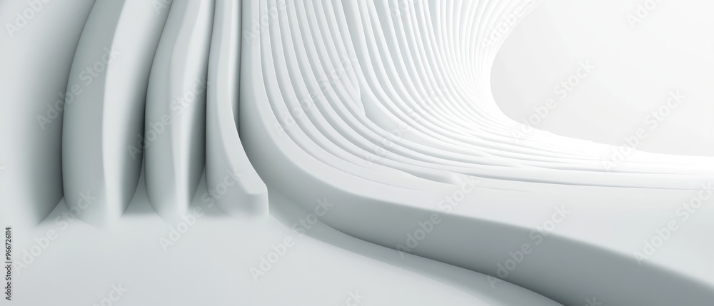 Abstract White Curved Architectural Structure Abstract White Curved Architectural Structure