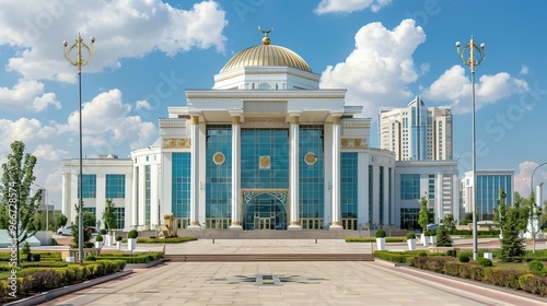 Astana City, Kazakhstan – July 29, 2024: The White House of Government, Akorda