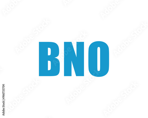 BNO logo design vector template. BNO