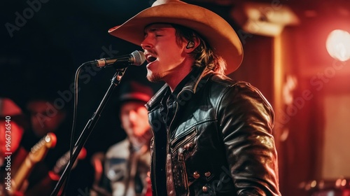 Country Music Singer on Stage