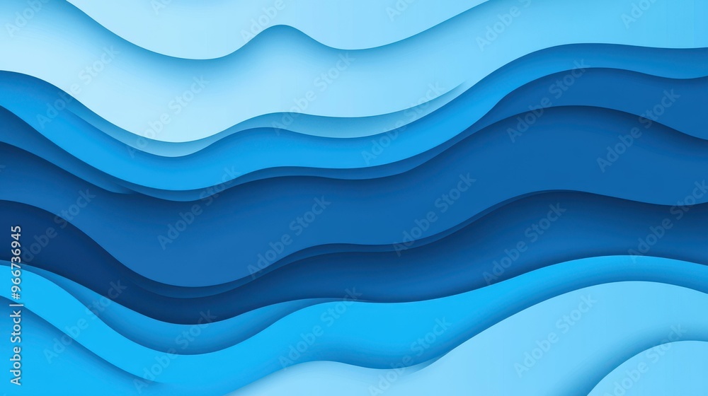 Fototapeta premium A sleek blue abstract geometric background, featuring layered shapes and subtle textures for modern design aesthetics.