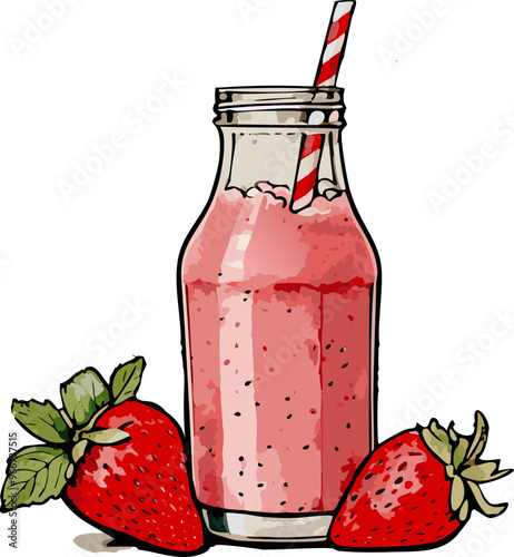 strawberry juice splash