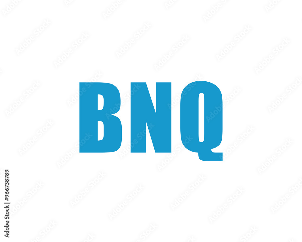BNQ logo design vector template. BNQ BNQ logo design vector template. BNQ
