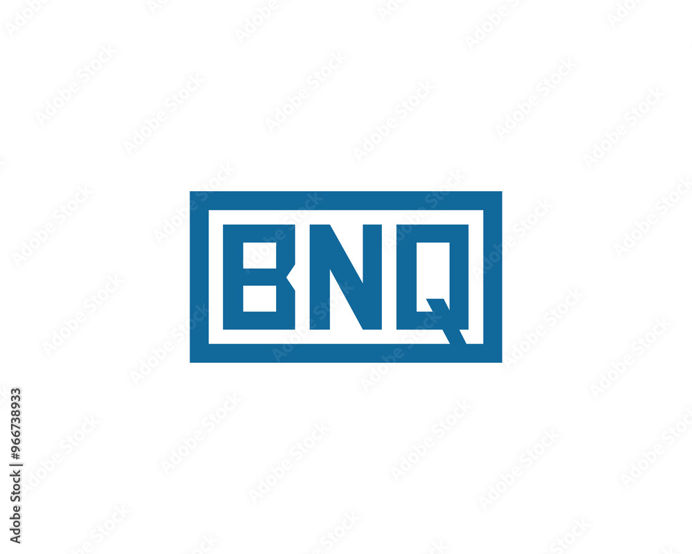 BNQ logo design vector template. BNQ BNQ logo design vector template. BNQ