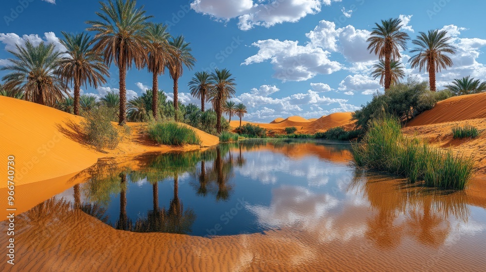 Oasis in the Sahara Desert Oasis in the Sahara Desert
