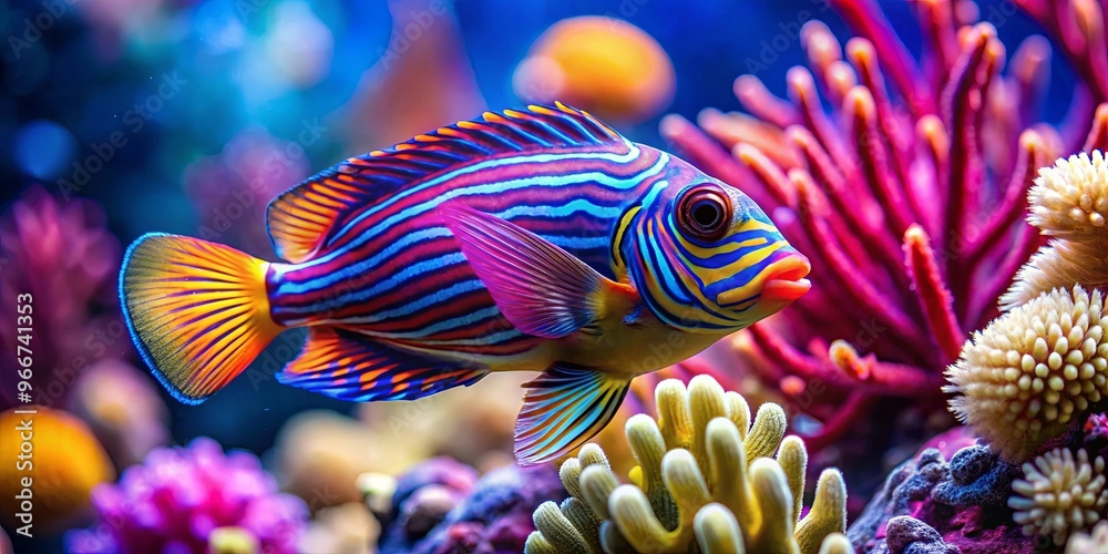 Close-up shots of colorful marine creatures showcasing the beauty of underwater life