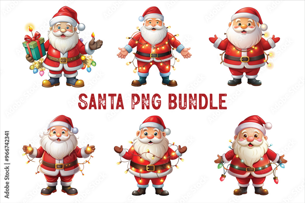 Santa Claus Clip Art Vectors & Illustrations set. lighting Santa clip art. Santa vector. Red christmas sleigh with santa claus vector illustration. Santa Claus Clip Art Vectors & Illustrations set. lighting Santa clip art. Santa vector. Red christmas sleigh with santa claus vector illustration.