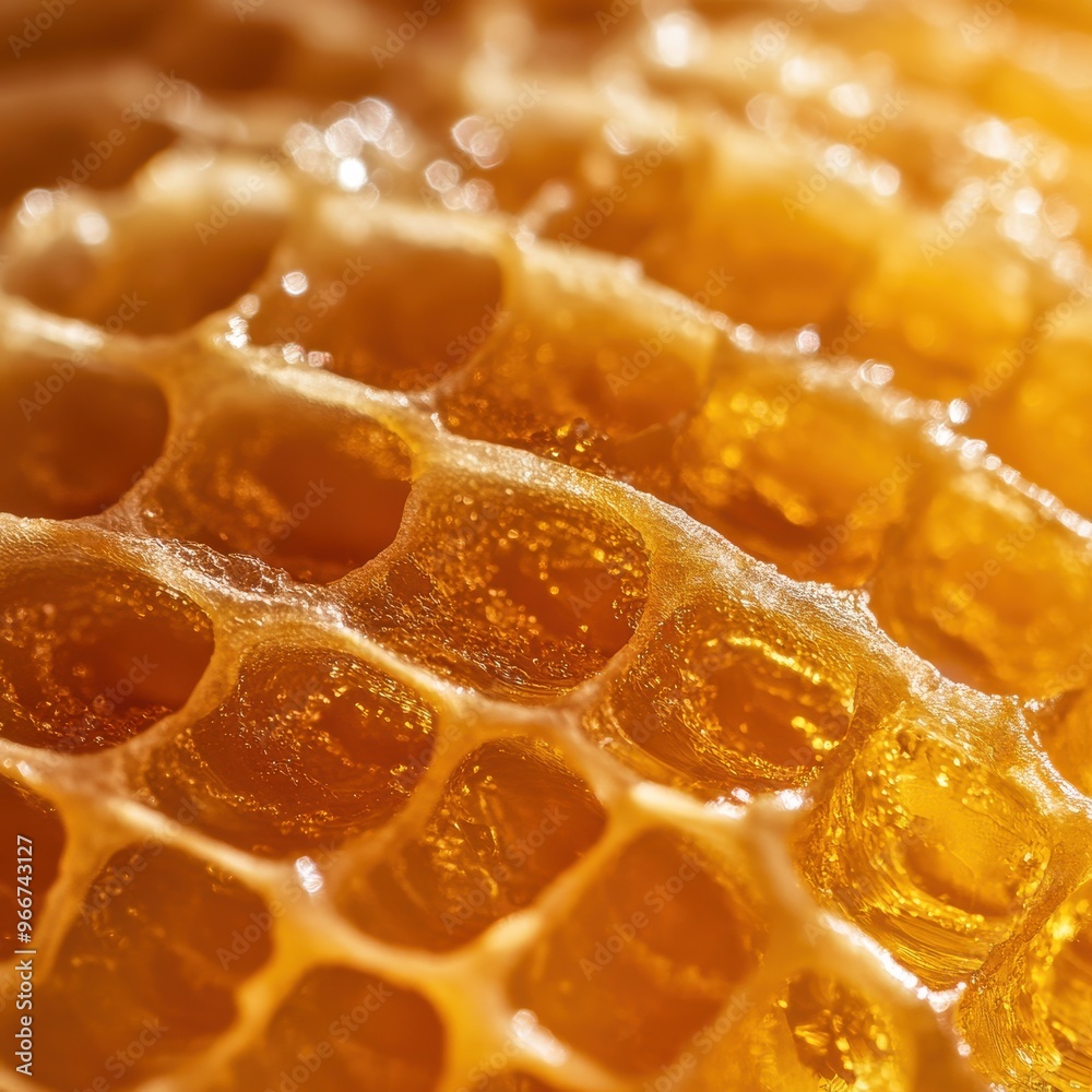 Close-Up of Honeycomb Structure Close-Up of Honeycomb Structure