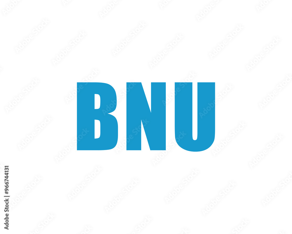 BNU logo design vector template. BNU BNU logo design vector template. BNU