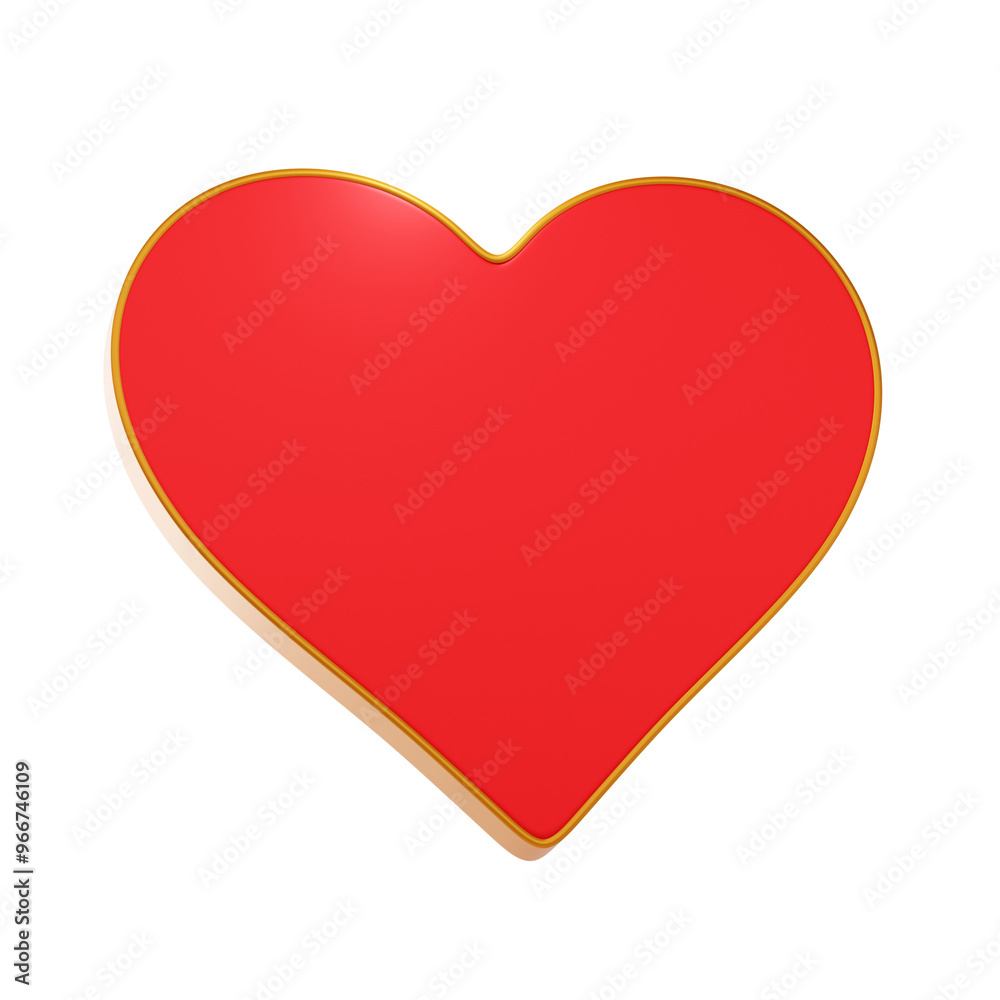 card symbol heart icon and 3d illustration card symbol heart icon and 3d illustration