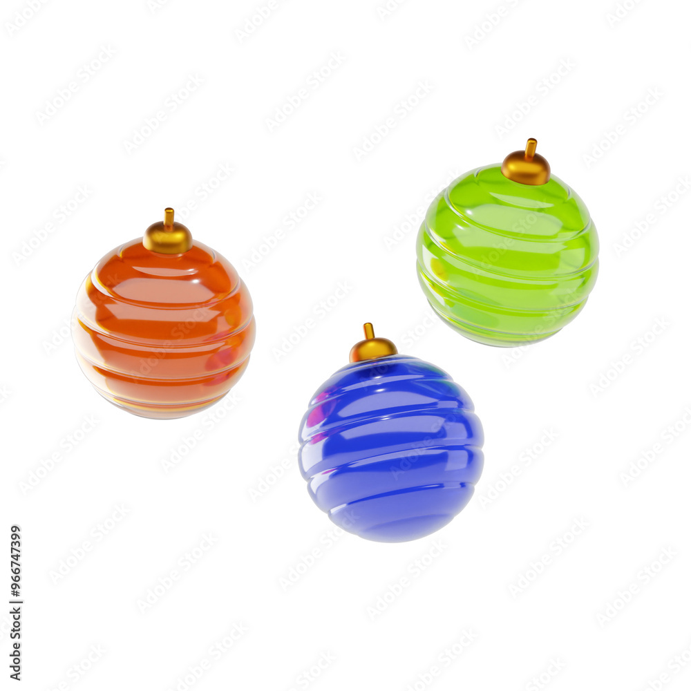 christmas lamp 3d icon and illustration christmas lamp 3d icon and illustration