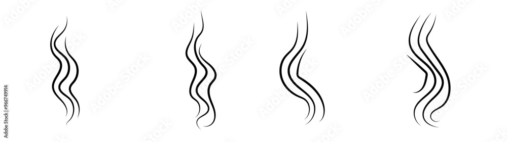 Smoke steam icon vector logo set. Smells line hot air icon set. steam aroma heat icon illustration. Hot vapor fire doodle line logo. Hit stink, coffee, fragrance flame elements. Vector illustration Smoke steam icon vector logo set. Smells line hot air icon set. steam aroma heat icon illustration. Hot vapor fire doodle line logo. Hit stink, coffee, fragrance flame elements. Vector illustration