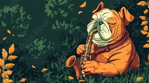 The Bulldog Saxophonist photo