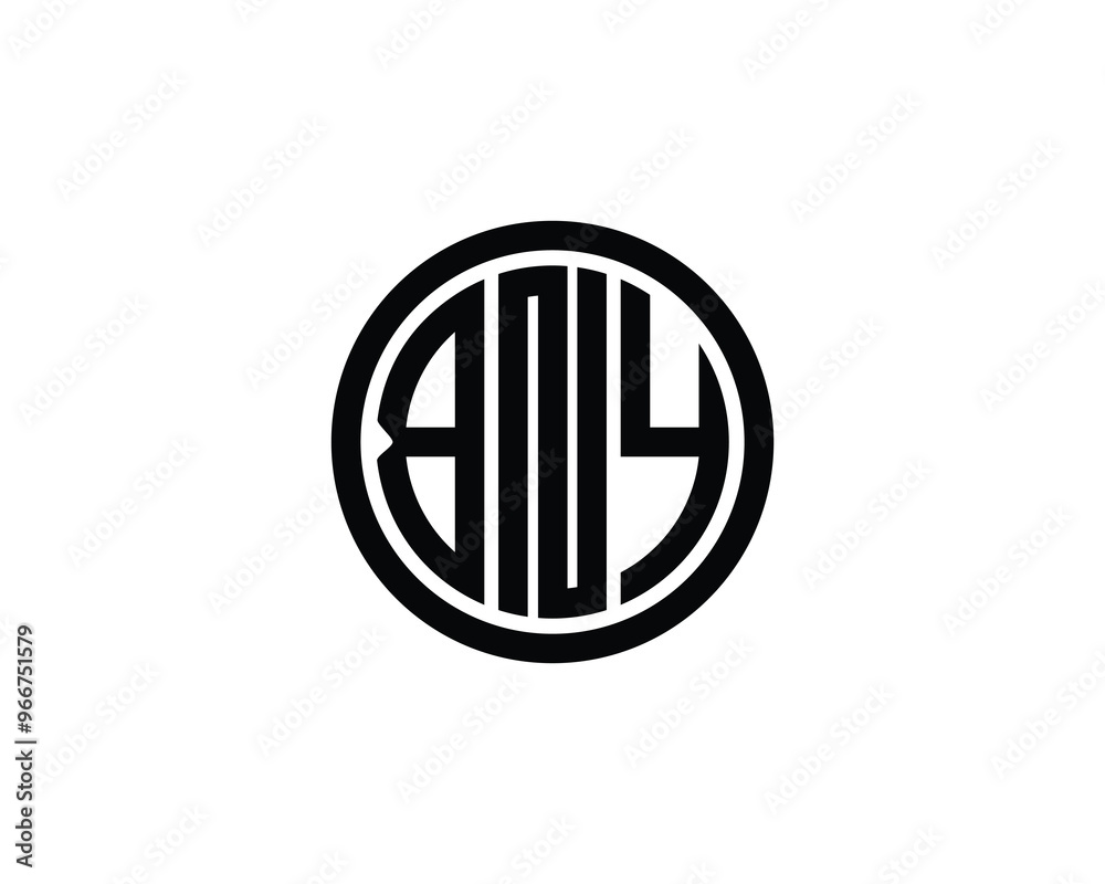 BNY logo design vector template. BNY BNY logo design vector template. BNY