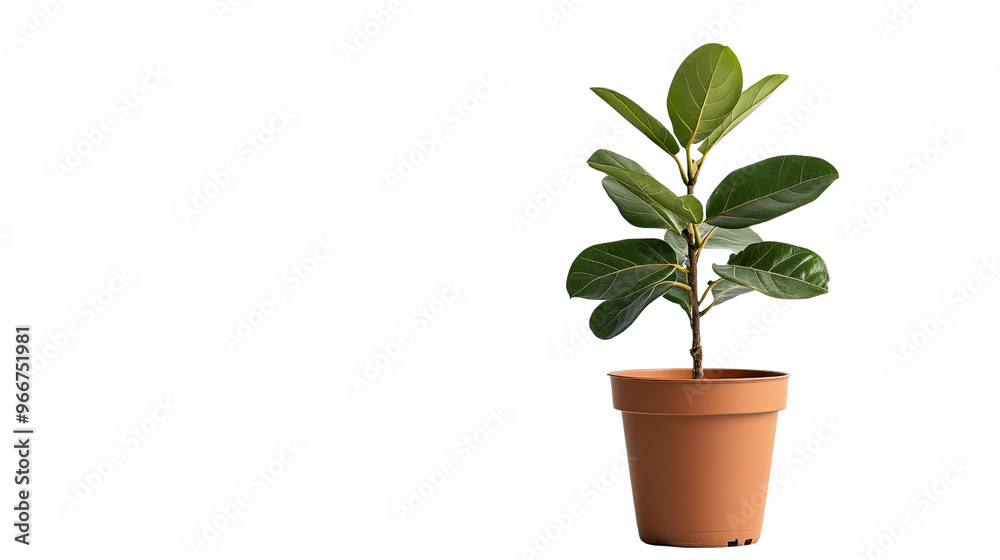 Fototapeta premium potted plant on a transparent background