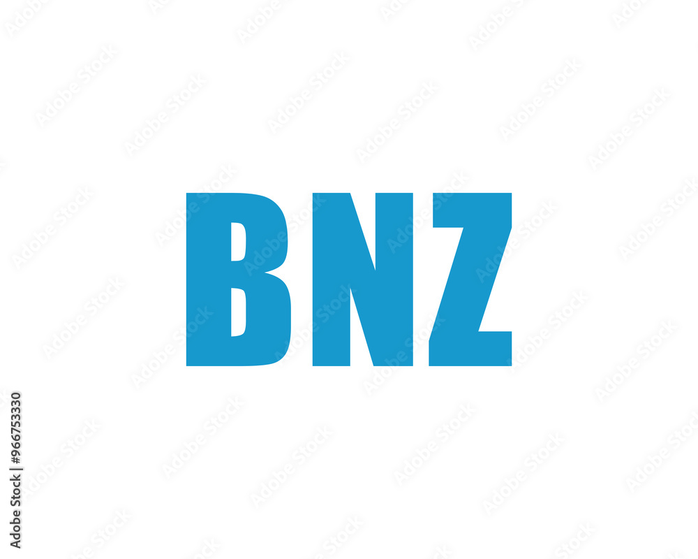 BNZ logo design vector template. BNZ BNZ logo design vector template. BNZ