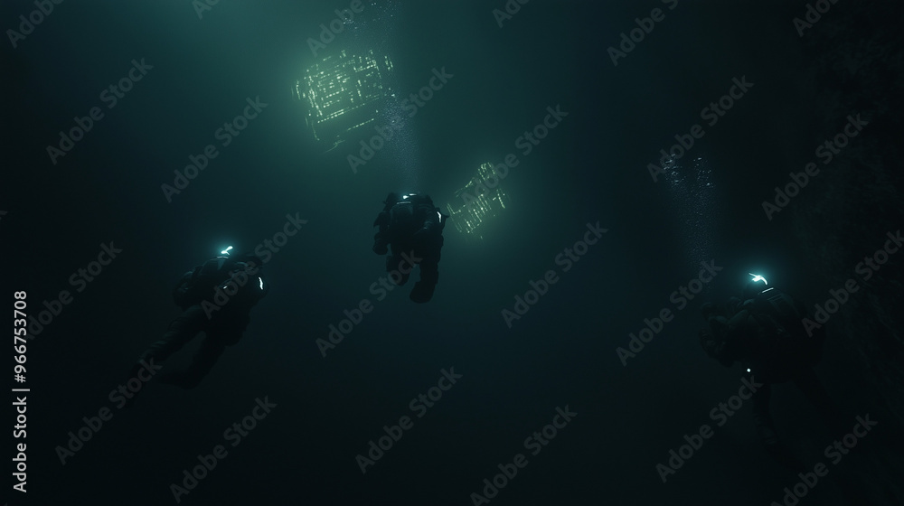 Underwater Tactical Divers in Deep Sea Operation
Underwater Tactical Divers in Deep Sea Operation
