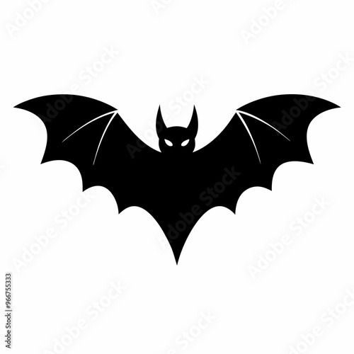 bat vector, clean clear, and simple vector illustration