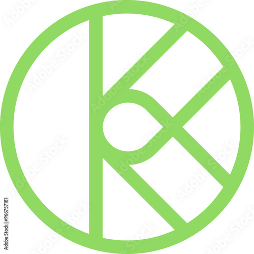 Initial Letter K Logo