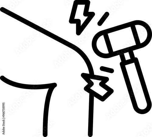 Reflex hammer icon